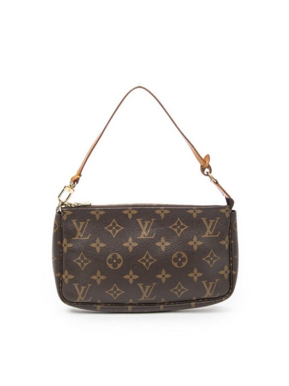 ★SOLD★ Louis Vuitton Pochette Brown Monogram Canvas Shoulder Bag - Picture 5 of 10